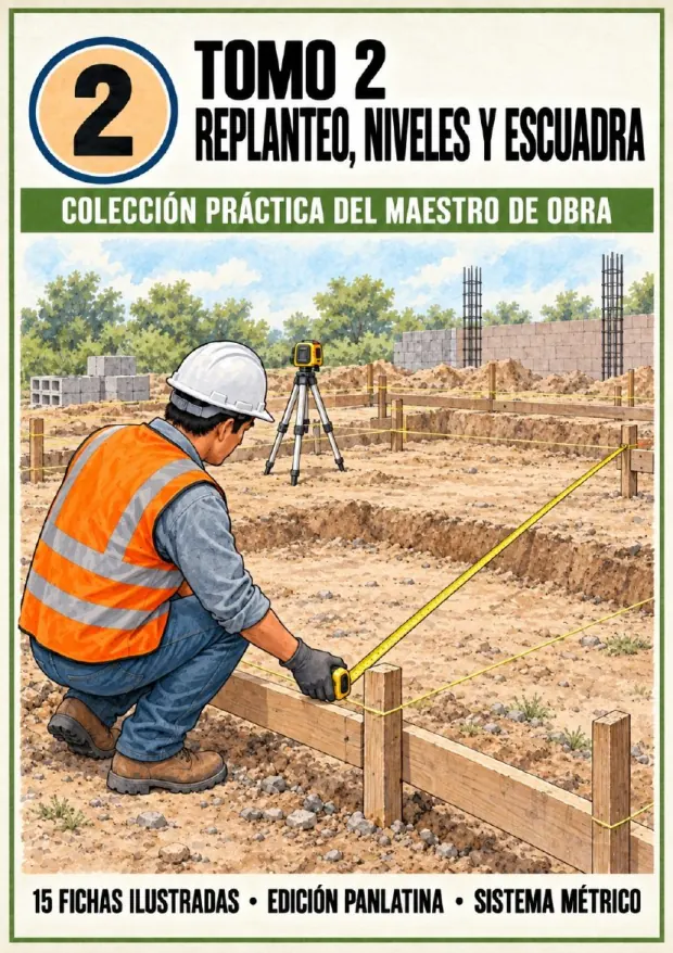Portada de TOMO 2: Replanteo, niveles y escuadra